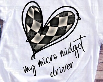 Love My Micro Midget Driver Racing PNG, Sublimation Racing Design, Dirt Racing PNG, Racing Shirt Design, Immagine digitale, DTF, Serigrafia