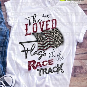 De meest geliefde vlaggen op het circuit, Racing PNG, Race Design, Sublimation Race Design, DTF Race Design, Women&#39;s Race Shirt Design