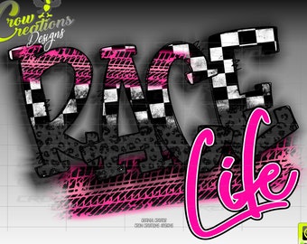 Race Life Tire Tracks PNG/Racing Sublimation/Sublimation Racing Design, Racing PNG/Racing Shirt Design/Racing Digital Download/DTF Design