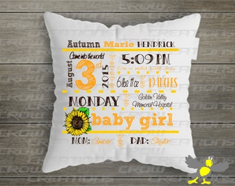 Download Birth Announcement Pillow Svg Etsy