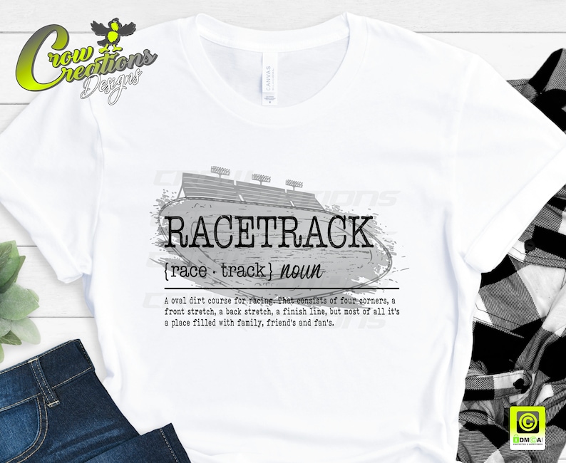 Racetrack Word Definition PNG Definition Racing Design Etsy