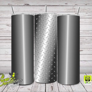 Diamond Plate Tumbler Wrap/20oz & 30oz Skinny Straight Tumbler/Diamond Plate PNG/Sublimation Tumbler Design/PNG Sublimation Tumbler Wraps