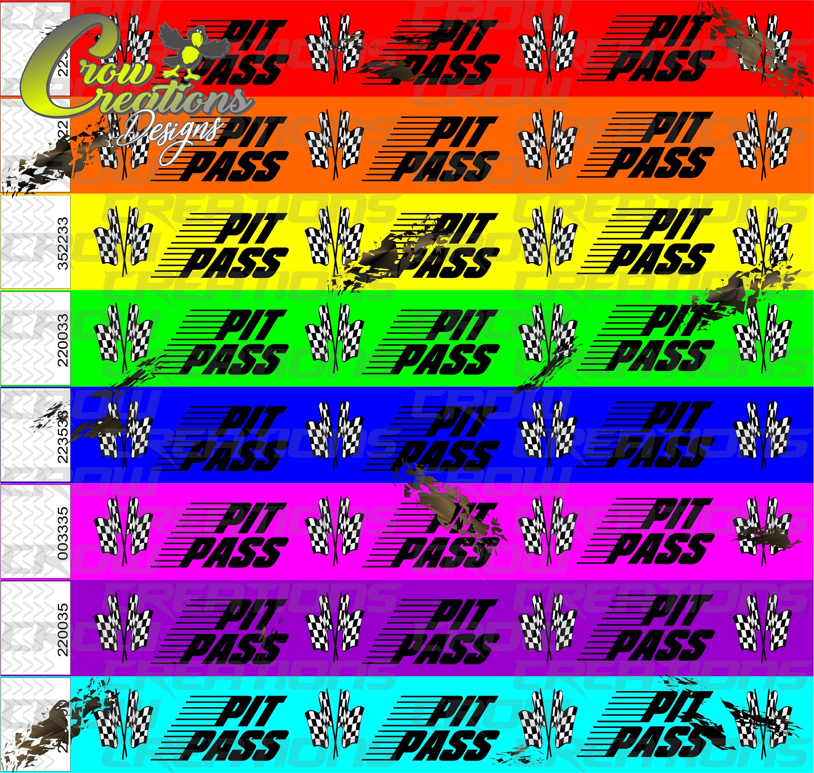 Pit Pass Racing Pit Pass Racing Seamless 20oz Skinny Straight Tumbler Sublimation ...