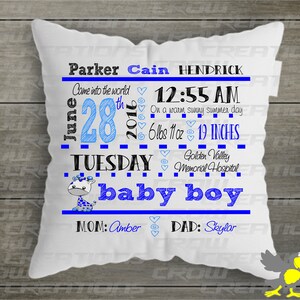 Boy Birth Announcement Stats Design/Birth Stats PNG/Boy Baby Announcement/Baby Keepsake Template/Sublimation Birth Stats/DTF Birth Stats