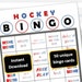 Hockey Bingo Printable Cards Party Game Print at Home | Etsy