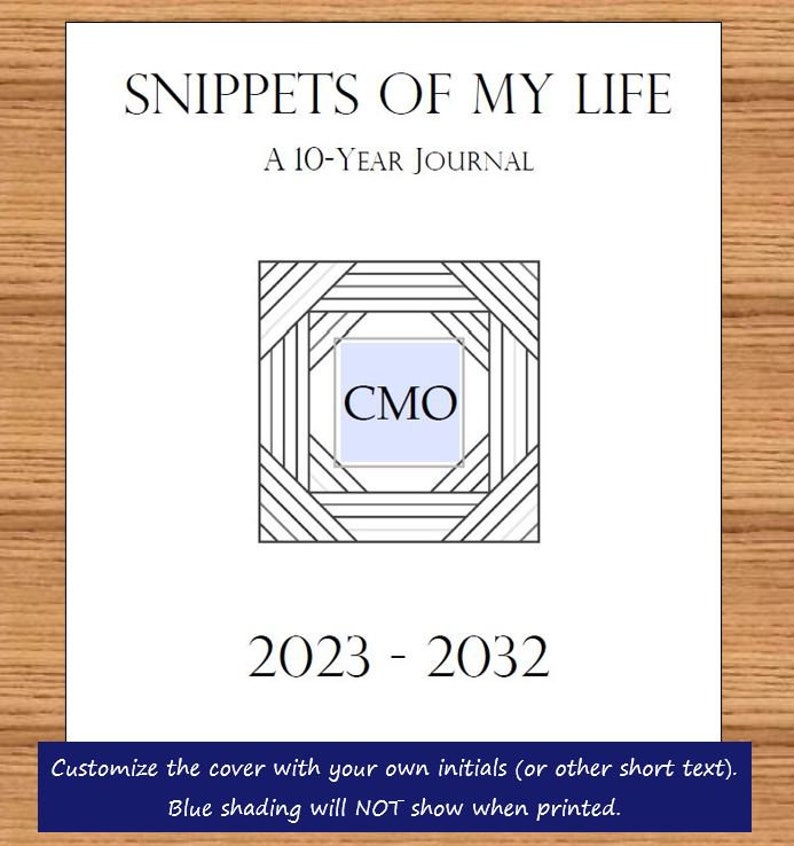 10year Journal Printable Template 20232032 PDF Diary Etsy Ireland