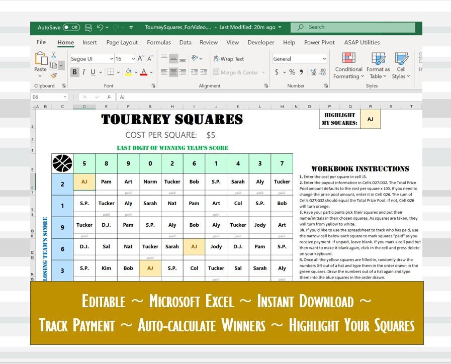 Rough Draft for Norm Calculator in Excel 