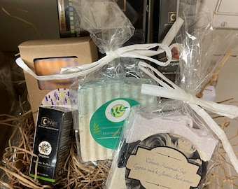 Gift baskets With Essential oils and Handmade Soap