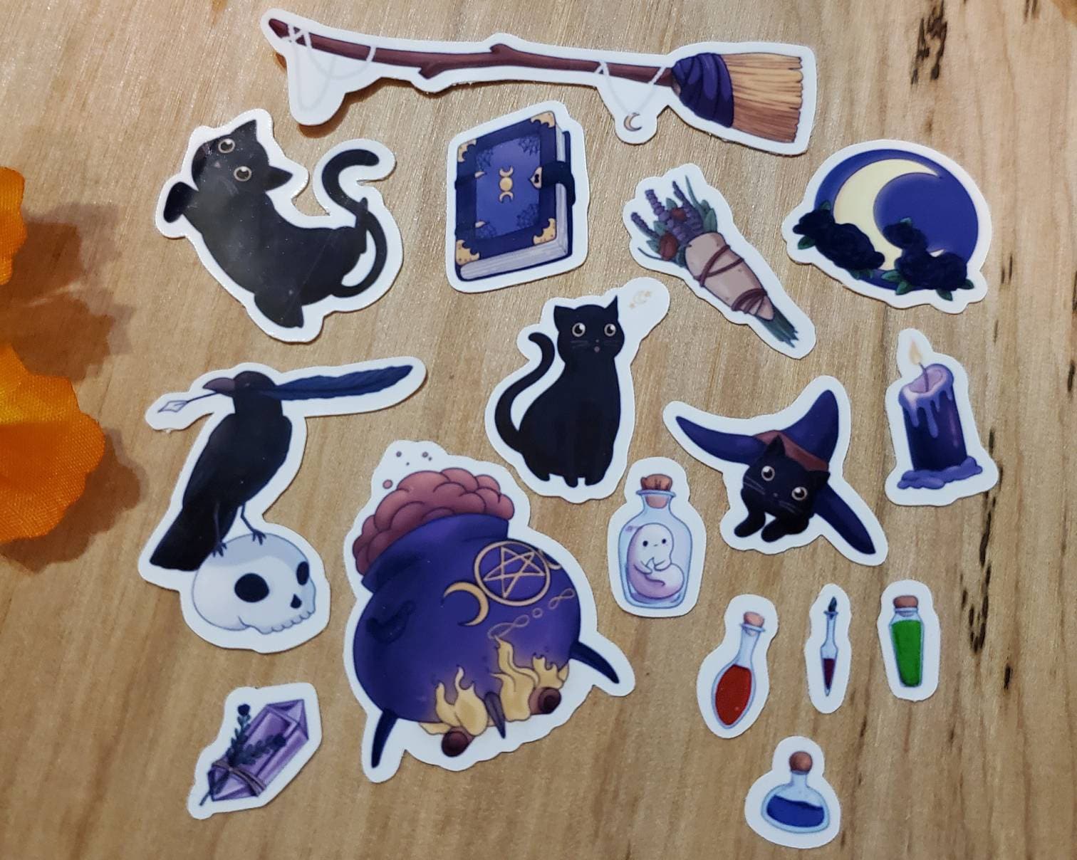 Witch Sticker Pack Etsy