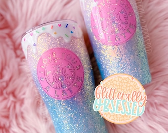 3D Drip Glitter Tumbler, Stanley glitter Cup, glitter tumbler, custom stanley tumbler, glitter tumbler ombre, glitter tumbler epoxy