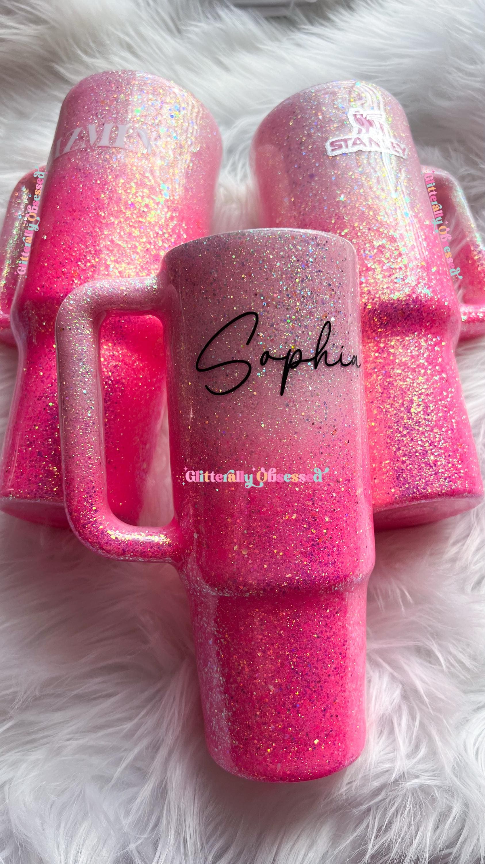 Stanley Glitter Tumbler, Pink Stanley Glitter Tumbler, Glitter Stanley  Tumbler, Glitter Tumbler, Pink Glitter Tumbler, Epoxy Glitter Cup - Etsy