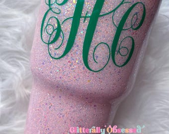 Pink Glitter Tumbler, pink epoxy glitter tumbler, Pink Stanley glitter tumbler, Pink Glitter Stanley, Handmade Sparkle Stainless Steel Cup