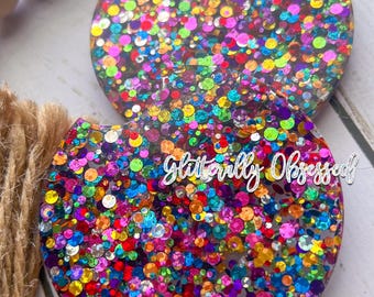 Glitter Car Cupholder Coasters, Car Accessories, Glitter Coaster, Car Cupholder, Two Piece Set, Gifts for Her, New Car Present
