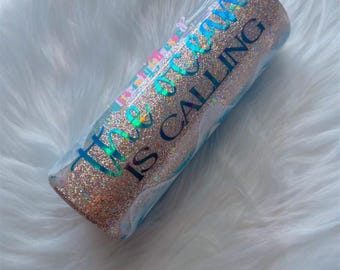 Beach Glitter Tumbler, Ocean Glitter Tumbler, Vacation Tumbler, Custom Glitter Tumbler, Beach Cup, Glitter Beach Stanley, Stanley Ocean Cup