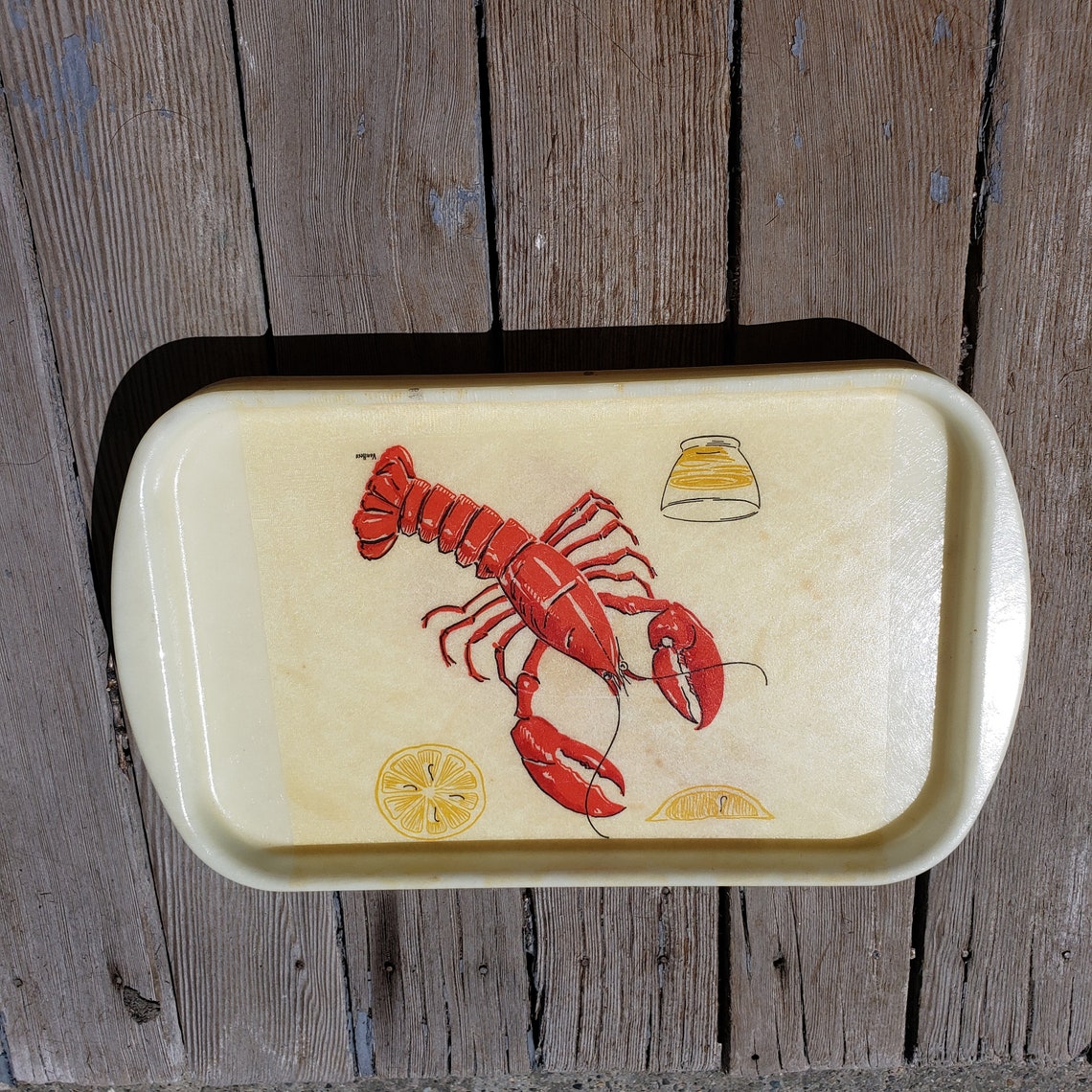 Vintage Plastic Lobster Trays Etsy