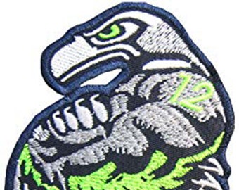 Seattle Hawk Fan Patch (Peel and stick & Iron On)