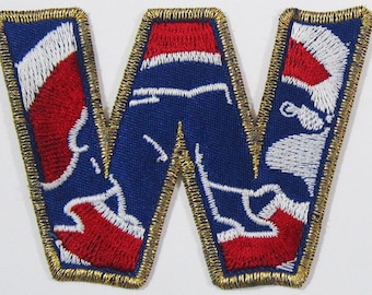 Run for the W Iron on patch "Gold" (2pk)