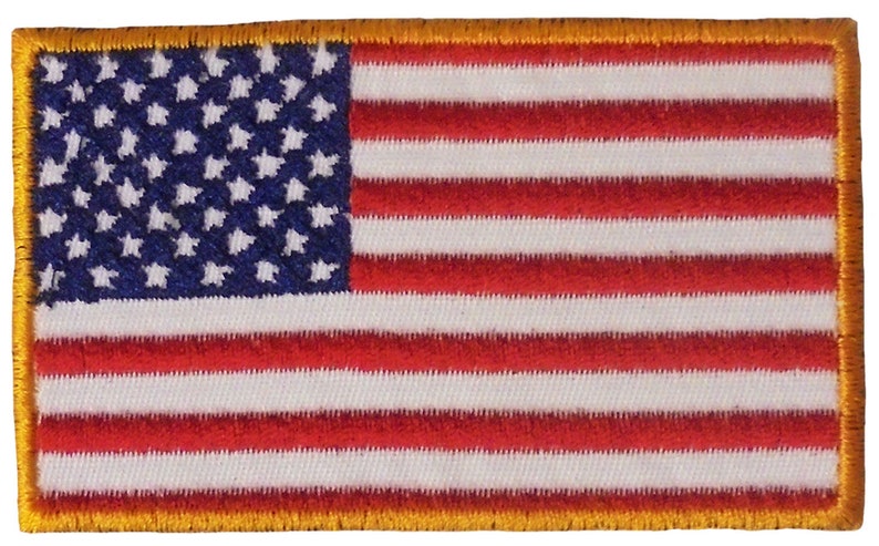 Peel /& Stick temporarypermanent American Flag 2PK Patches