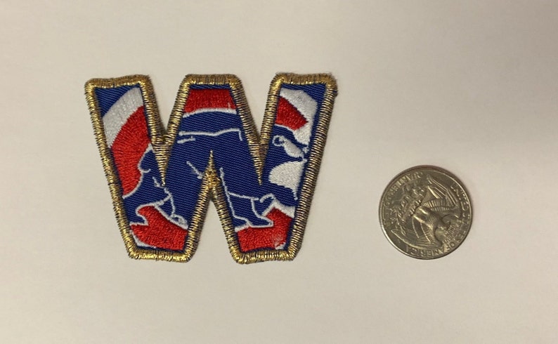 Run for the W Iron on patch Gold 2pk image 4