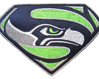 Seattle Superhawk Fan Patch (Peel and stick & Iron On)