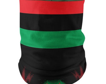 Pan African Flag Face Bandana