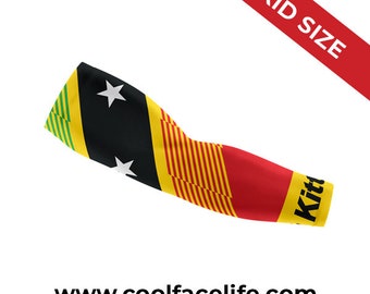 Kids Sized St Kitts Flag Arm Sleeve