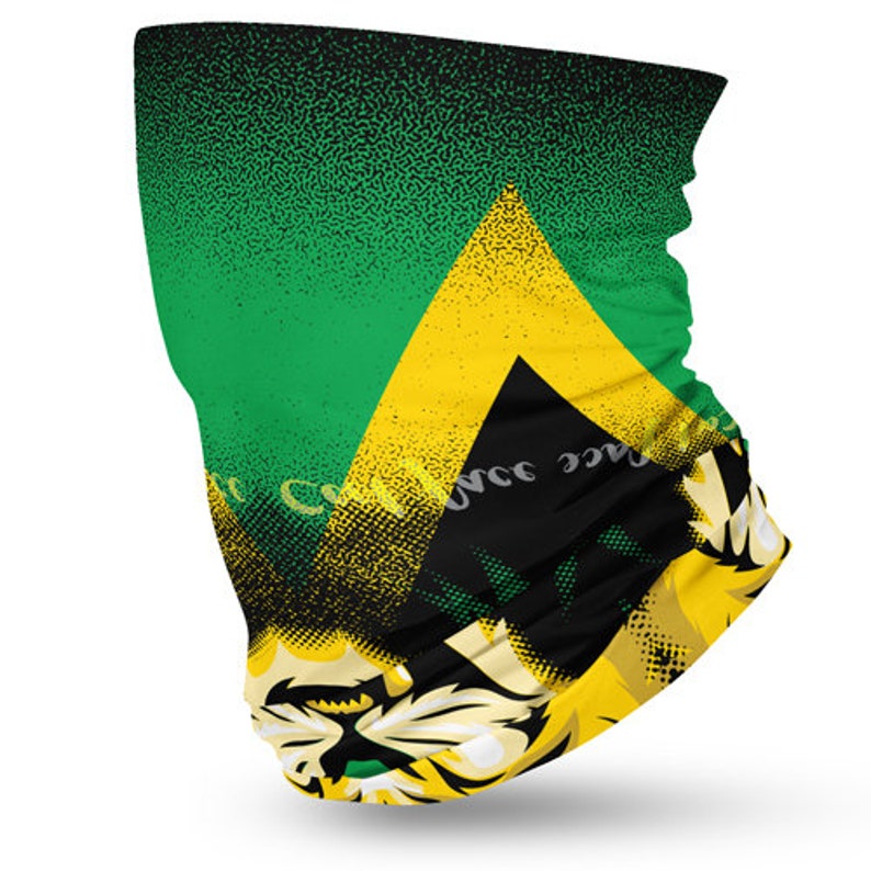 Jamaican Flag Face Bandana Etsy