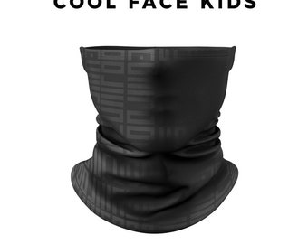 Kid Size – All Black Flag Face Bandana