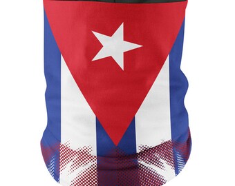 Cuba Flag Face Bandana