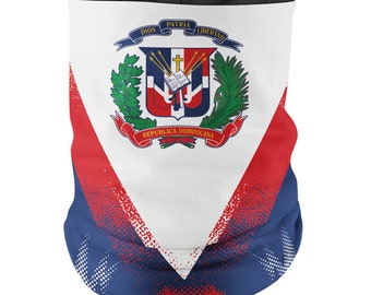 Dominican Republic Flag Face Bandana