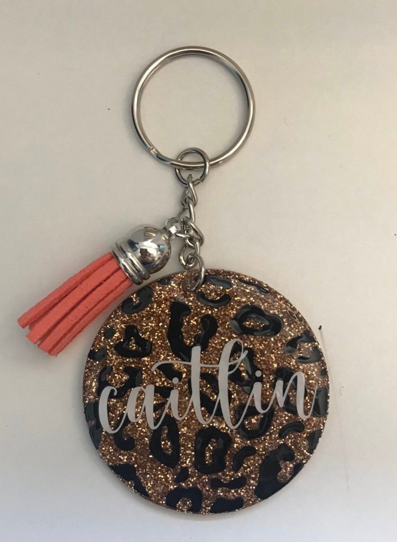 Leopard Keychain Etsy