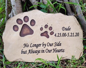 pet memorial stepping stones personalized