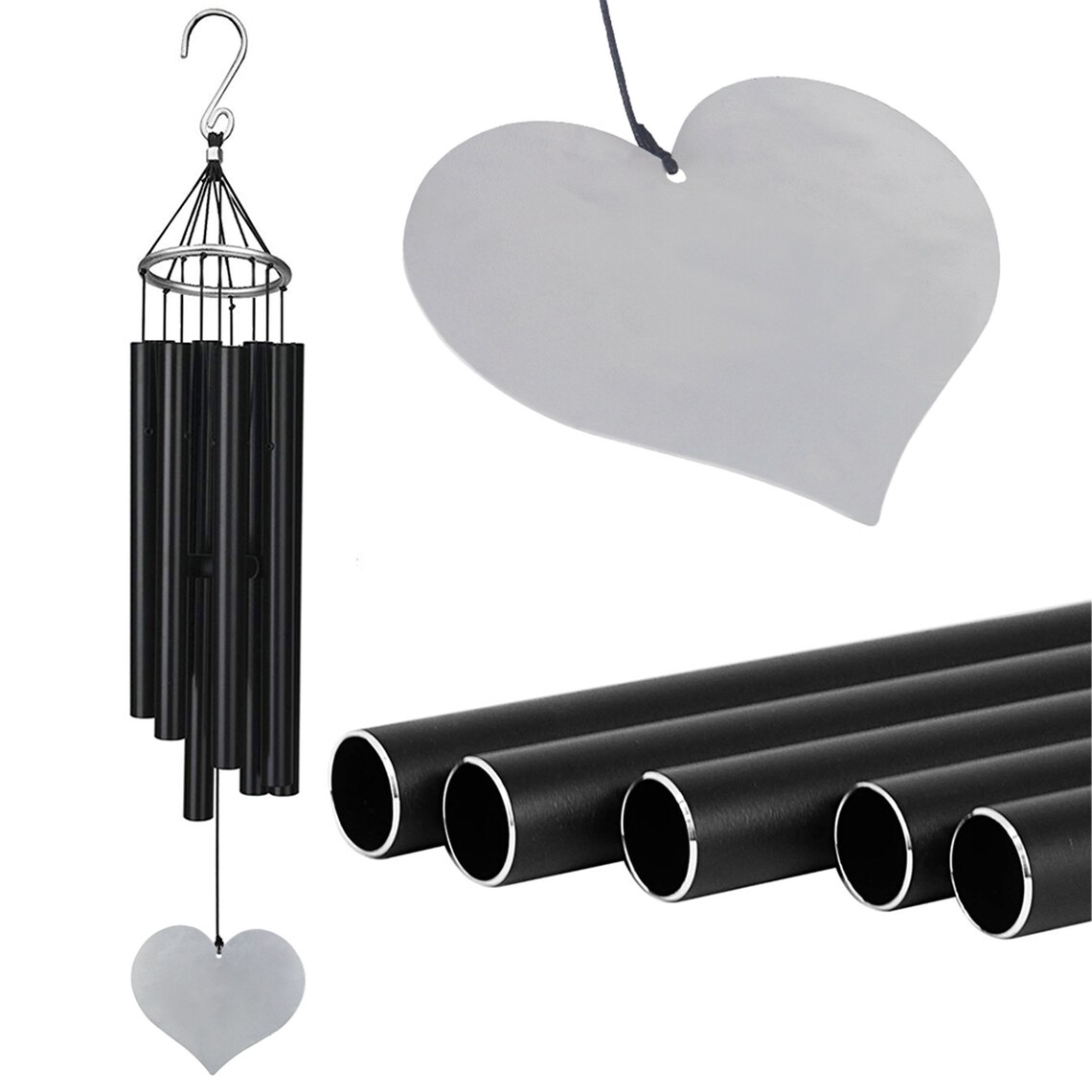 Personalized Wind Chimes Engraved With Patternlaser Engraved Etsy