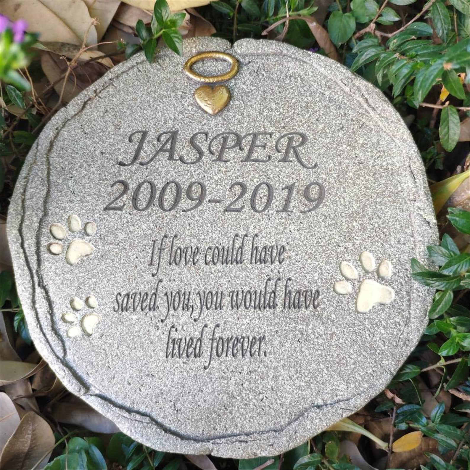 100 Personalized Pet Memorial Stones for Dogs or Cats Round Etsy