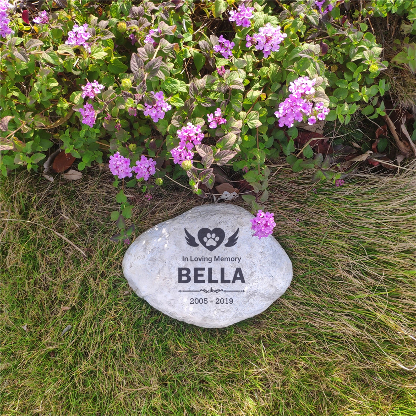 Pet Memorial Stones for Dogs or Cats Paw Prints Dog Memorial Etsy