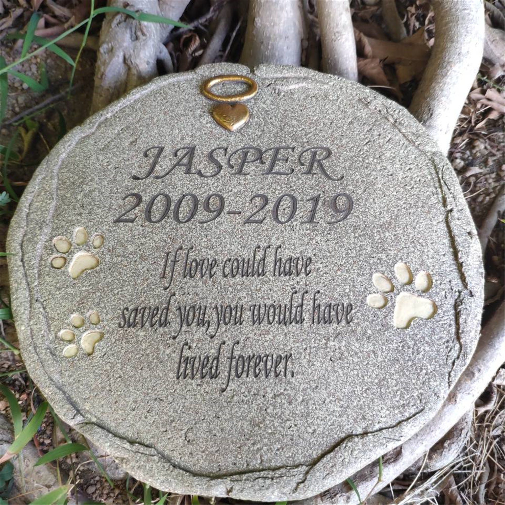 100 Personalized Pet Memorial Stones for Dogs or Cats Round Etsy