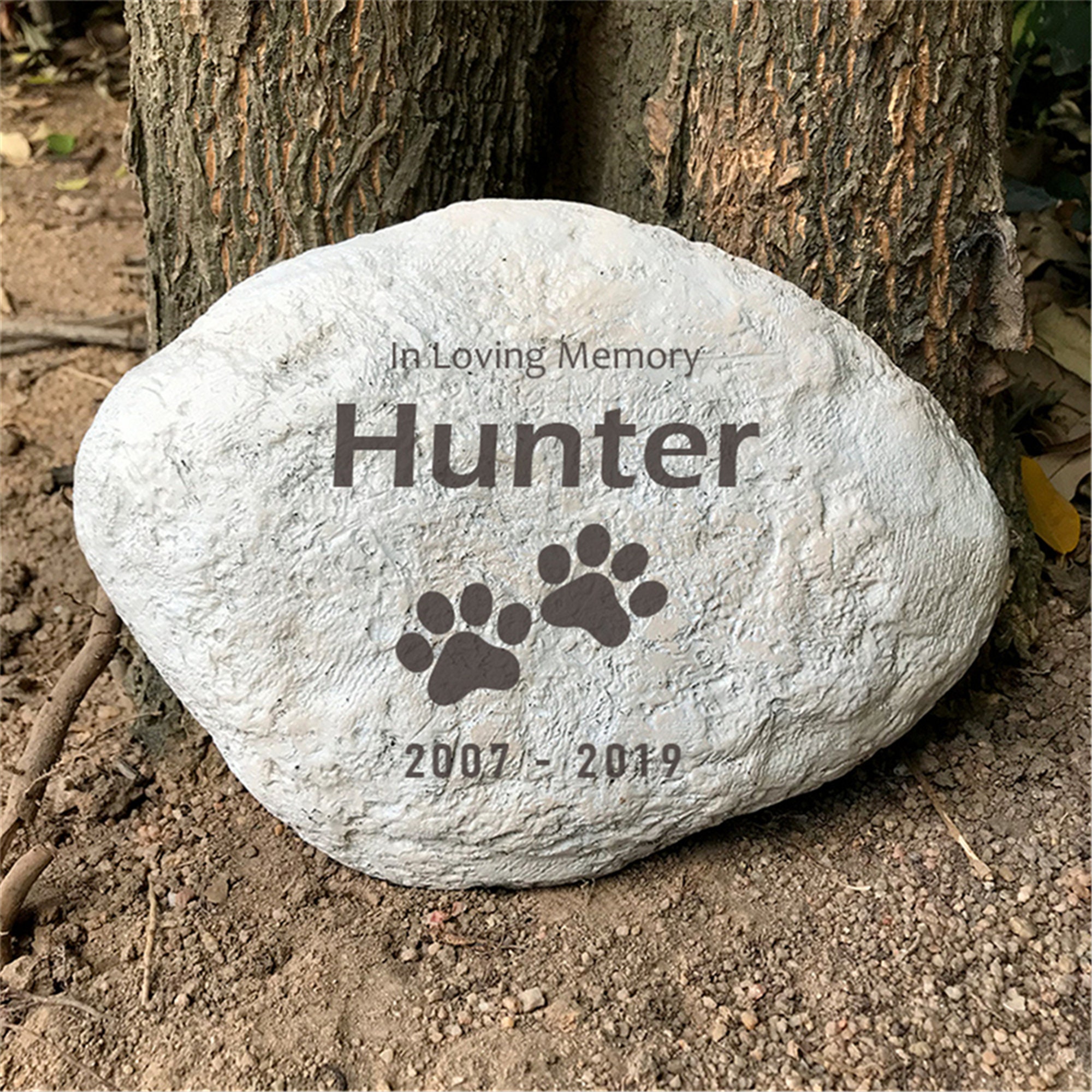 In Memorial of Pet Memorial Stones for Dogs or CatsSympathy Etsy