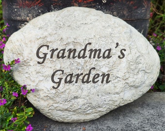 Decorative Garden Memorial Stones Plaques Engraved with Any Message, Custom Memorial Stones Grave Stones Cemetery Decorations