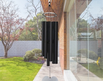 Personalized Aluminum Wind Chimes, Laser Engraved Wind Chimes with Any Message for Outdoor or Indoor,Perfect Gift Choice