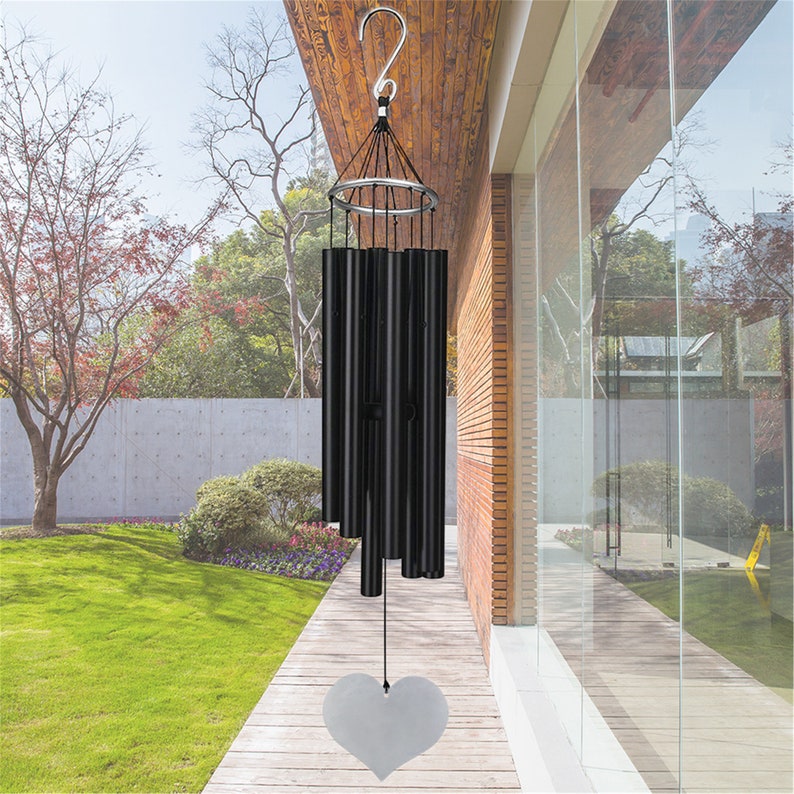 Personalized Aluminum Wind Chimes Laser Engraved Wind Chimes Etsy