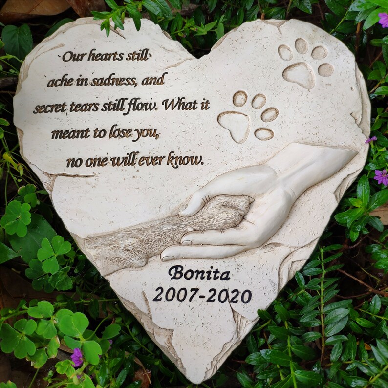 personalized pet garden stones