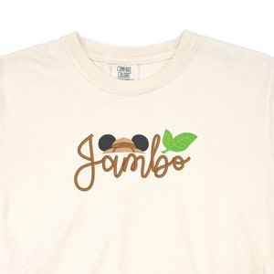 Jambo Embroidered Comfort Colors Tee