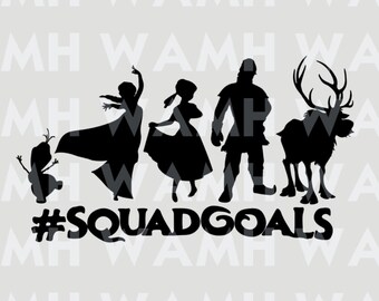 Download Hashtag Squad Goals Disney Zombies 2 SVG DXF PNG File | Etsy