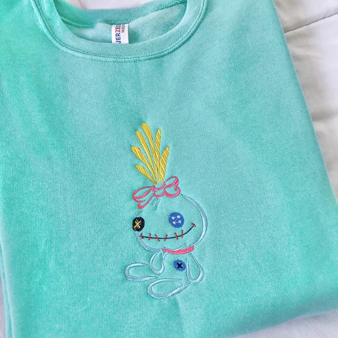 Scrump Embroidered Sweatshirt Etsy