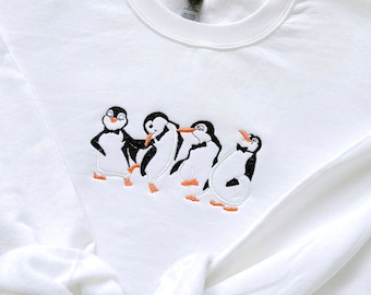 Poppins Penguins Embroidered Sweatshirt