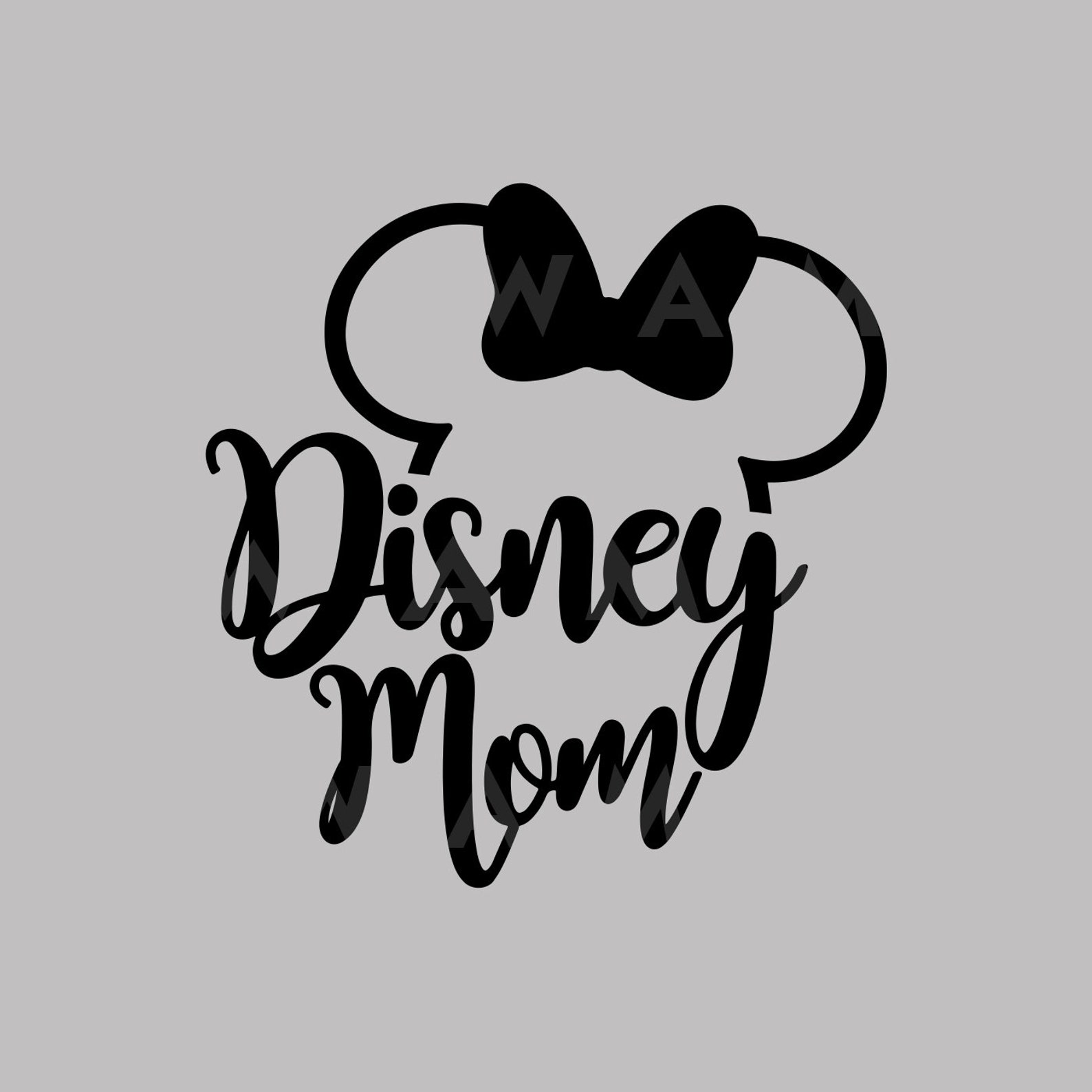 Disney Mom Minnie Mouse Inspired SVG DXF PNG Cutting | Etsy