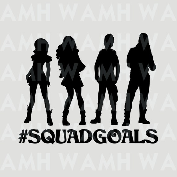Download Hashtag Squad Goals Disney Descendants SVG DXF PNG File | Etsy
