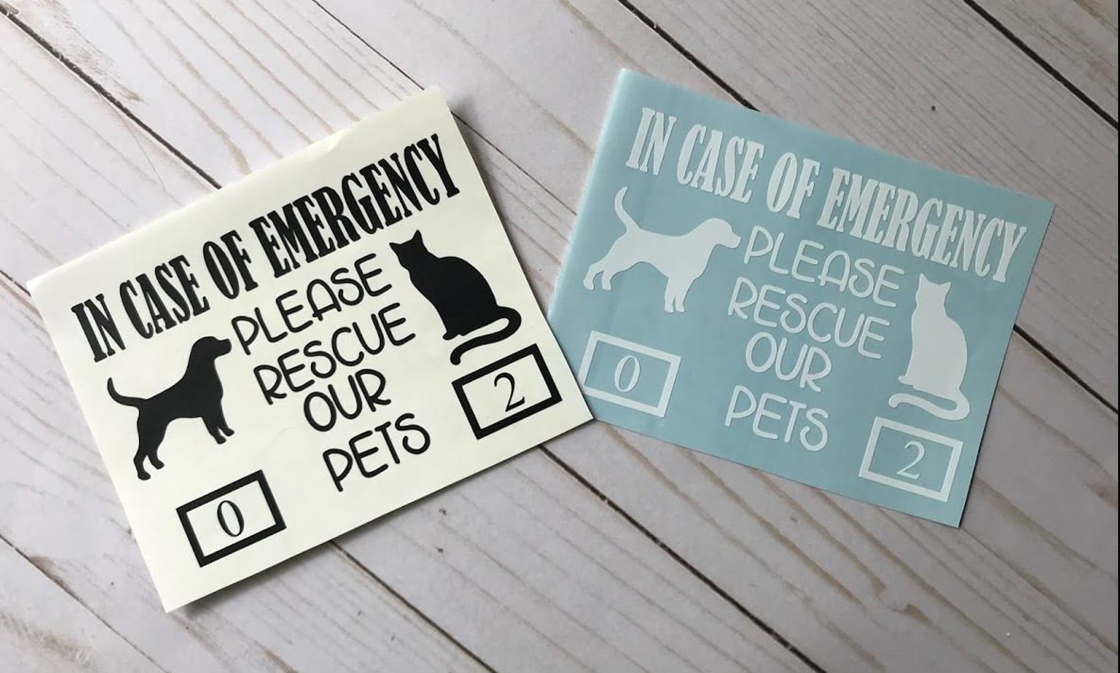 Rescue Our Pets Decal Emergency Pet Decals Pet Safety - Etsy UK