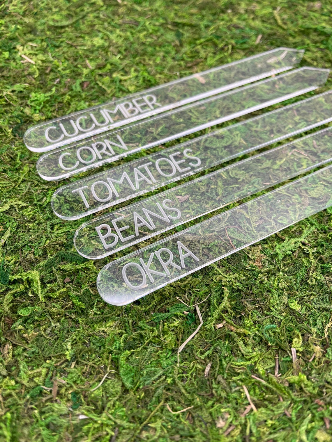 Plant Markers Garden Stakes Garden ID Tags Plant Name Tags Etsy
