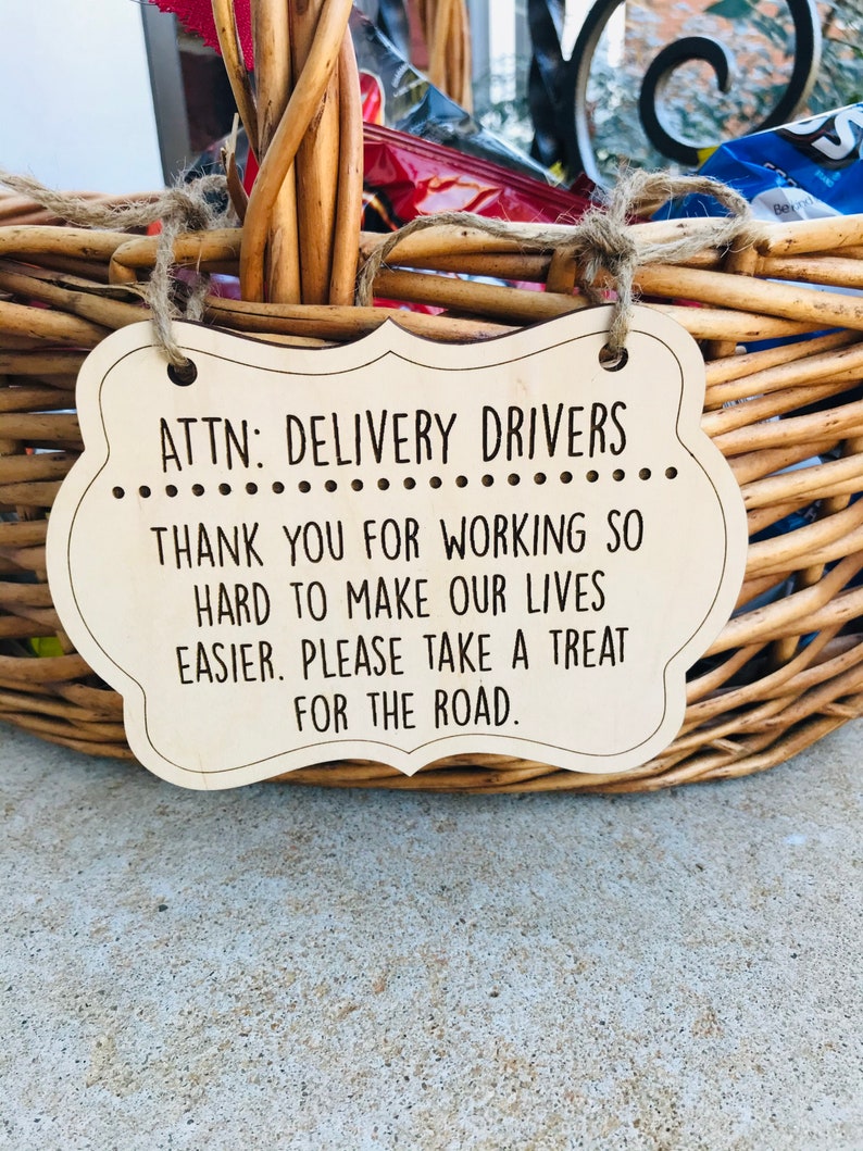 Thank You Delivery Drivers Sign Printable Free Pdf Download